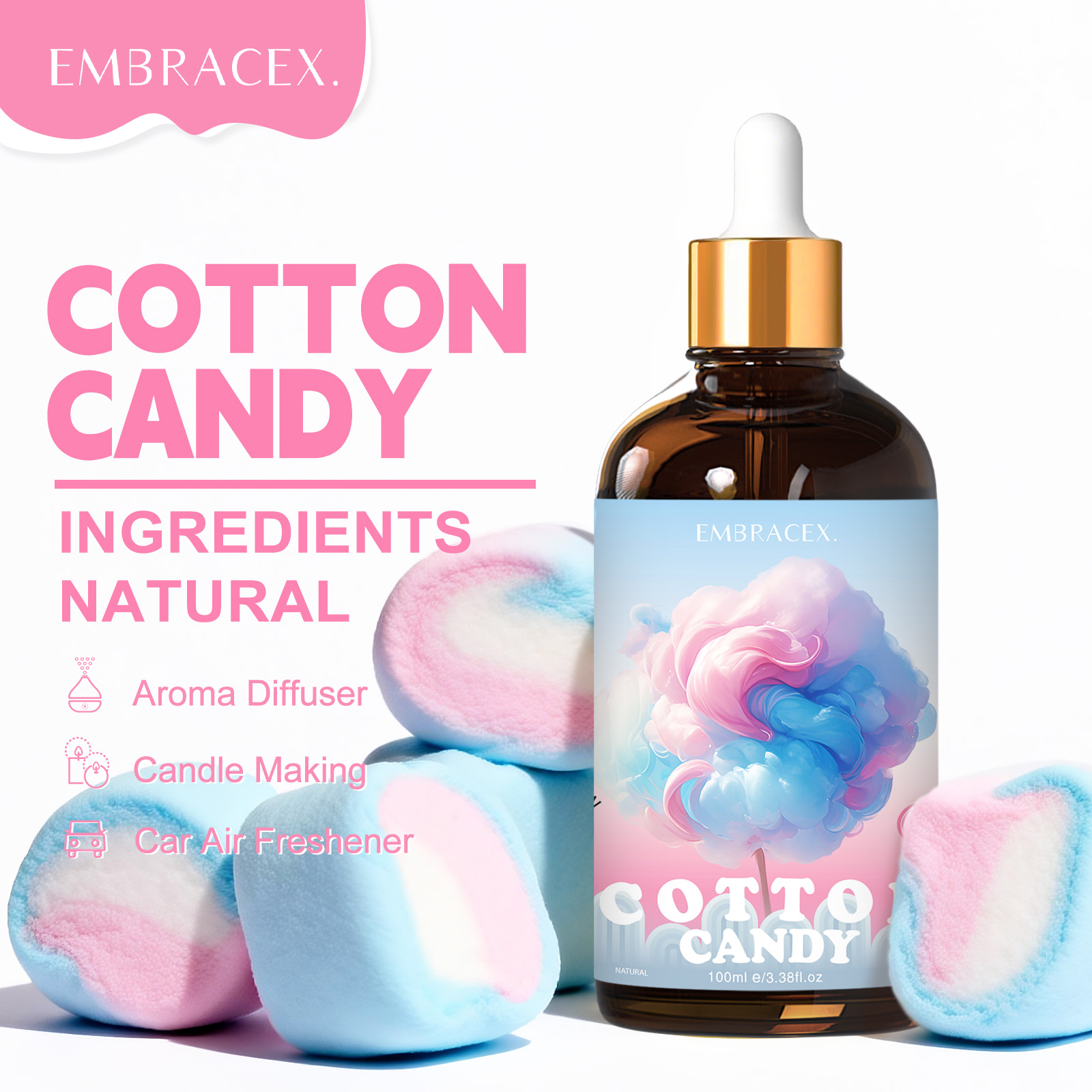 100ml Cotton Candy Essential O - đánh giá và giá Candle Making Scents