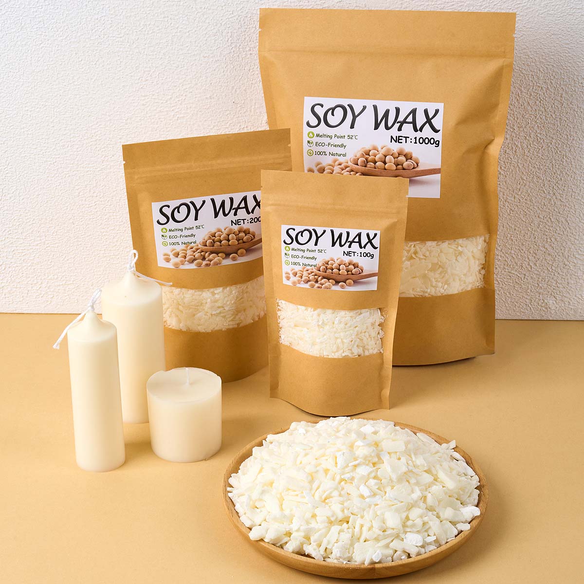1 Pounds Pure White Soy Wax Fo - đánh giá và giá Candle Making Kits