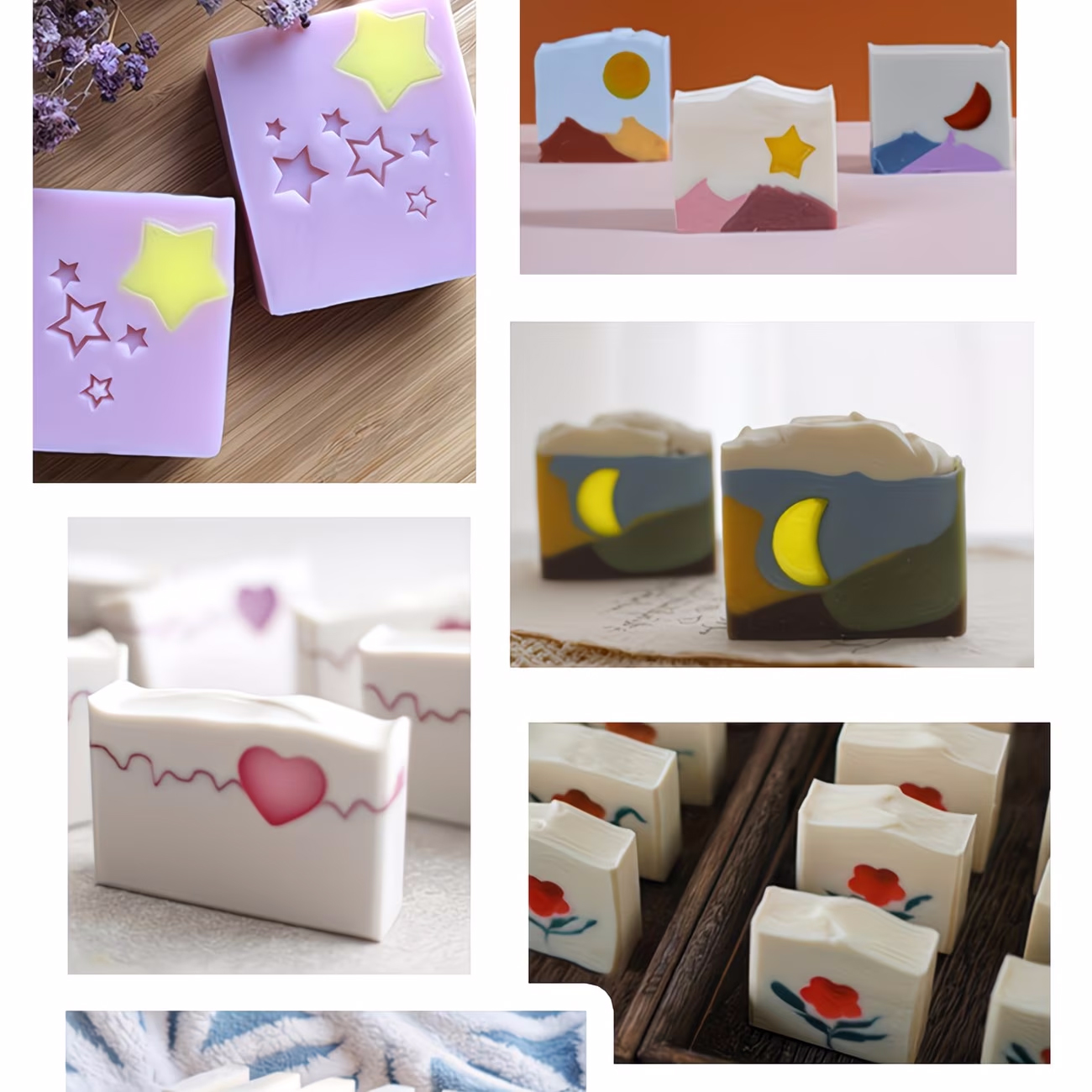 Silicone Tube Mold Star Heart  - đánh giá và giá Candle Making Youtube
